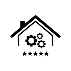 Top rating home system - Vector web icon