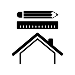 House design - Vector web icon