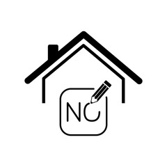Naklejka premium Real estate or hotel concept - Confirm of client decision - Vect