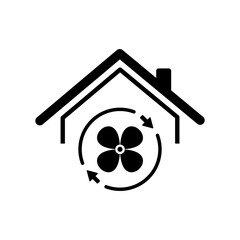 House air conditioner - Vector web icon