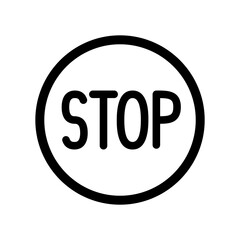 Stop concept - Vector web icon