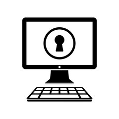 Protected access - Vector web icon