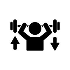 Gym training guide  - Vector web icon
