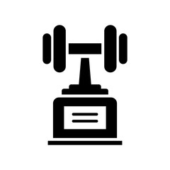 Bodybuilding cup - Vector web icon
