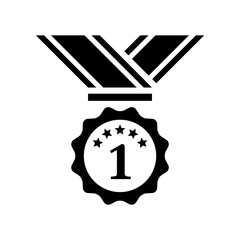 First place medal - Vector web icon