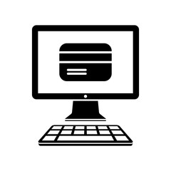 Online banking services - Vector web icon