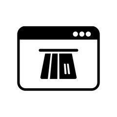 Online banking services - Vector web icon
