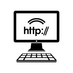 Http web connection - Vector flat icon