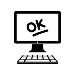 Ok result - Approved application - Vector flat icon