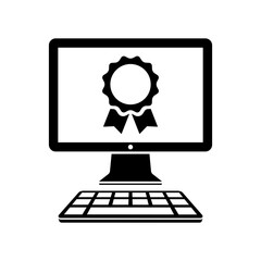 Top quality computer or application - Vector flat icon