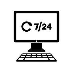 7/24 web updates - Vector flat icon