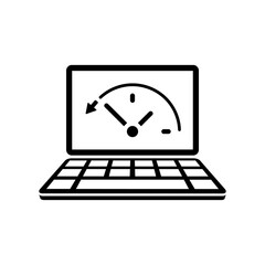 Back in time application - Vector flat icon