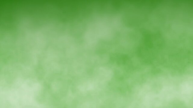 Floating fog or smoke overlay on green screen background. Atmospheric mist fog effect moving seamless looping. White Mist vapor motion for compositing, Video editing. 4K video footage