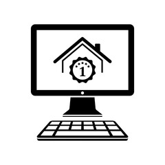 Best house rating - Vector flat icon