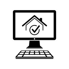 Choose the best home - Vector icon for computer website or appli
