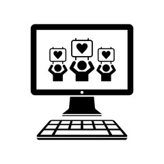 Lovers - Vector icon for computer website or application