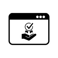 Best service - Vector icon for computer website or application