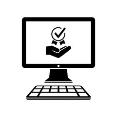 Best service - Vector icon for computer website or application