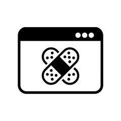 Computer damaged - Vector icon for computer website or applicati