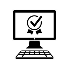 Top rating certificate - Vector icon for computer website or app