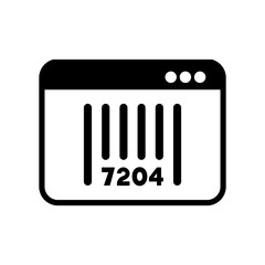 Barcode - Vector icon for computer website or application