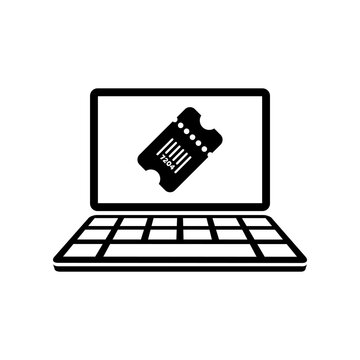 Online booking - Vector icon for computer website or application