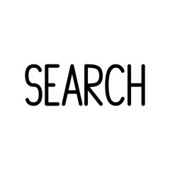 Digital search - Vector icon for computer website or application