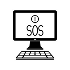 Sos - Vector icon for computer website or application
