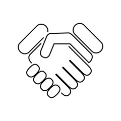 Handshake icon - Thin series