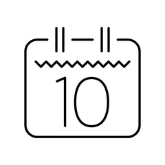 Calendar icon - Thin series