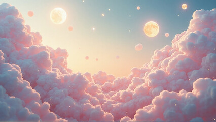 Sunset Landscape with Mountains and Forest &ndash; Sky, Clouds, Water Reflection & Sunlight Creating Stunning Natural Beauty