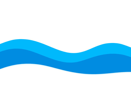 Polar Blue Landscape. Polar Blue Fade. Flat minimalist vector illustration of a Polar Blue Fade. Clean curved