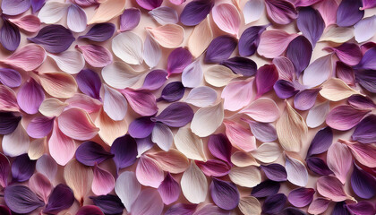 Obraz premium Soft Purple Pink Beige Dried Flower Petals Texture