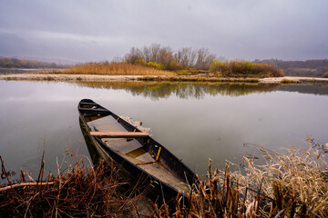 boat on the lake