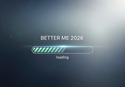Better me 2026 loading screen with progress bar and futuristic design on a dark background