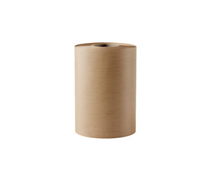 Brown kraft paper roll, ideal for eco-friendly packaging, sustainable gift wrapping, and various DIY craft projects. A versatile, blank texture material for shipping, design, and rustic concepts.