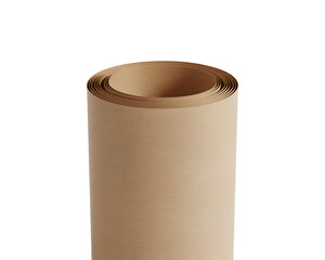 Natural brown kraft paper roll for packaging, crafting, and eco-friendly projects. Textured, durable paper perfect for creative designs, gift wrapping, or shipping supplies.