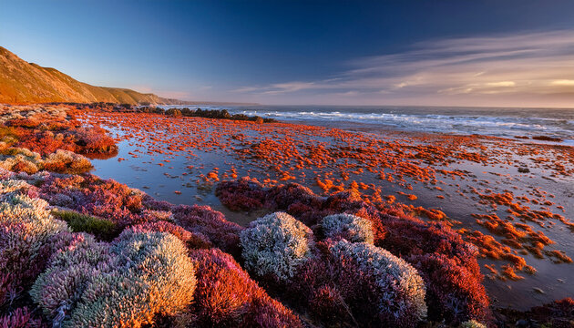 Lichen At Point Reyes National Seashore California Usa