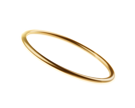 Elegant golden halo ring, shiny and luxurious, isolated on a black background. Ideal for divine, spiritual, premium, or abstract design concepts. A radiant gold metallic circle.