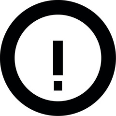 Warning sign icon