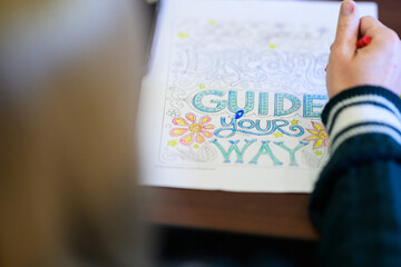 Guide Your Way doodle on paper with hand writing