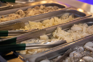 Different types of meat inside