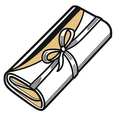 Wrapped gift with golden bow in elegant design  