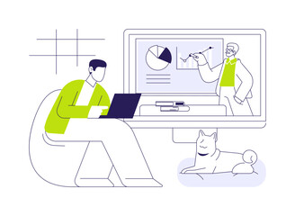 B2B marketing isolated cartoon vector illustrations.