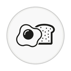 egg toast vector