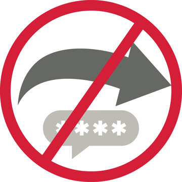 don't share icon password share infomation 