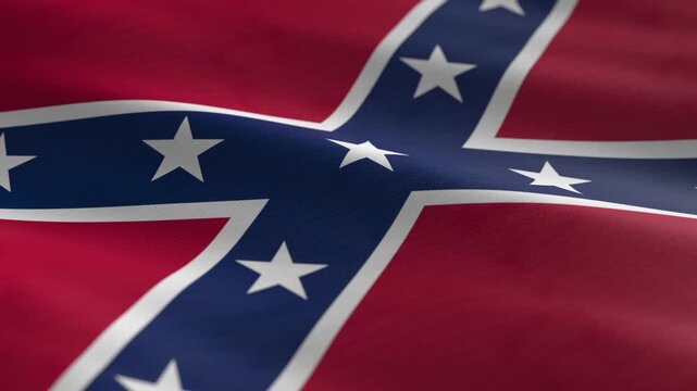Confederate flag background loop