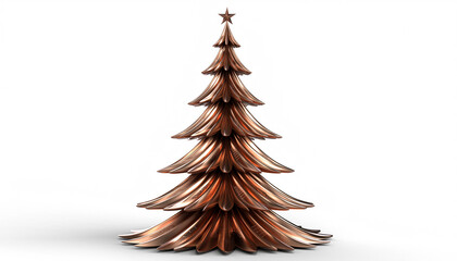 Miedziana choinka noworoczna