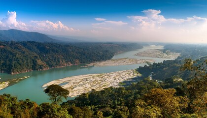 Iit Guwahati Top View From Nilachal Hills Kamakhya With River Brahmaputra 1