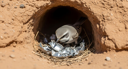 Animal adaptation. Heat-Reflecting Feathers — Desert Birds with Tin Shards